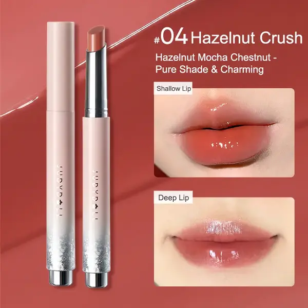 Luciu de buze hidratant si efect de glow Hearty, Judydoll, 2g - #04 Hazelnut Crush
