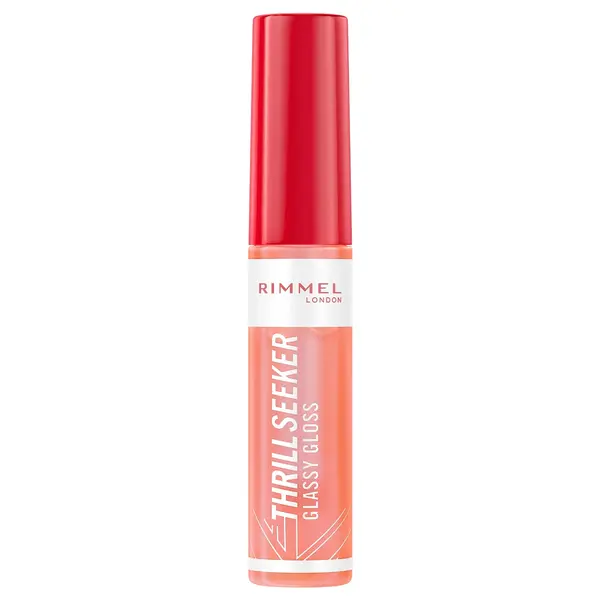 Luciu de buze Thrill Seeker Glassy Gloss 250 Peachy Vibes, 10ml, Rimmel London