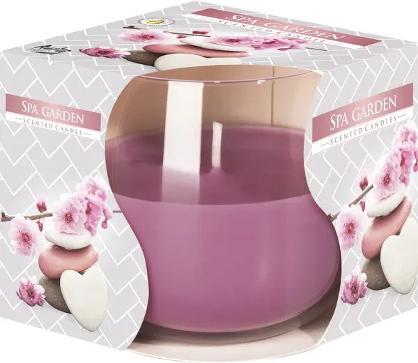 Lumânare aromată Bispol Aura - Spa Garden, 130 g