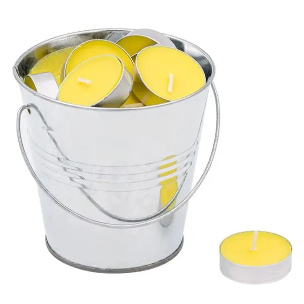 Lumanare citronella anti tantari tip pastila in galetusa,3.5x1.5 cm-set 25 bucati