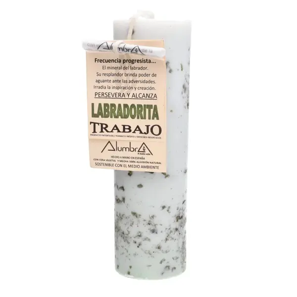 Lumânare cu insertii de labradorit | Inspiration