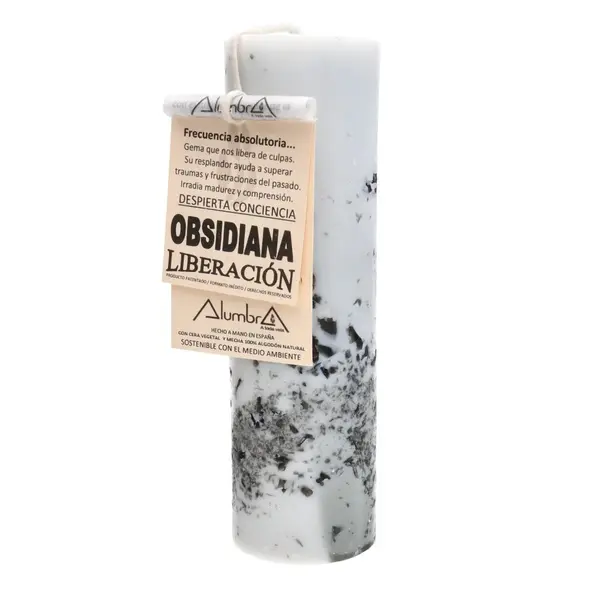 Lumânare cu insertii de obsidian | Liberation