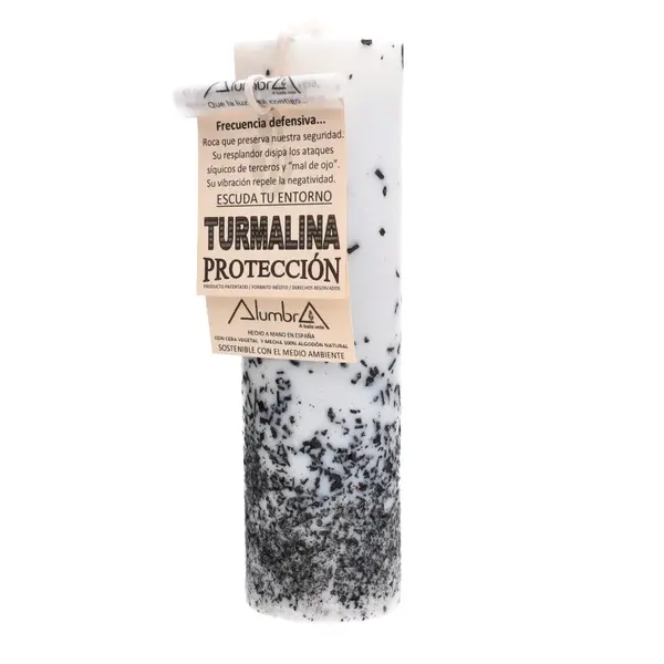 Lumânare cu insertii de turmalina | Protection