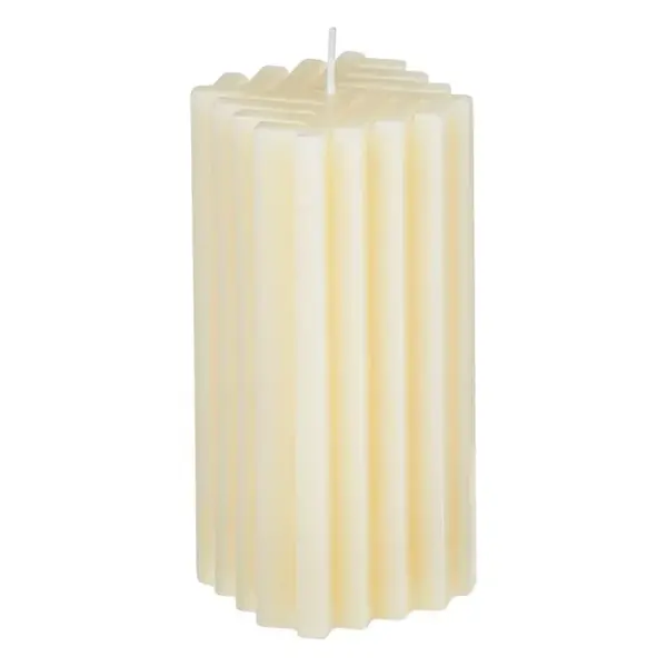 Lumanare decorativa cu aroma de vanilie,design liniar,5.5x5.5x13 cm