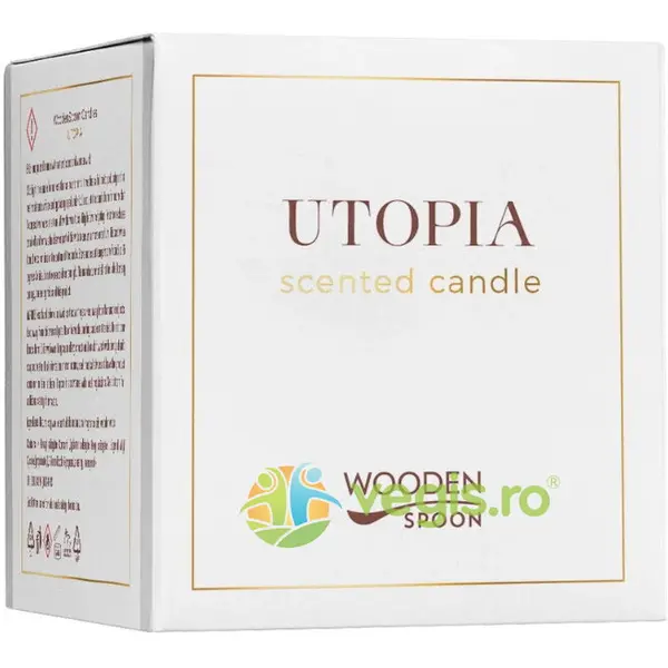 Lumanare Naturala cu Patchouli Utopia 200g