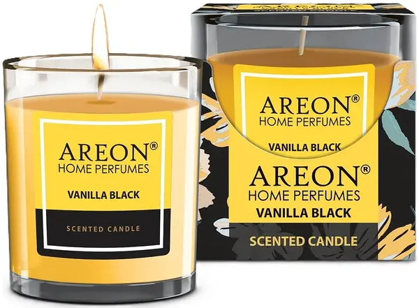 Lumânare parfumată Areon Classic - Vanilla Black, 120 g