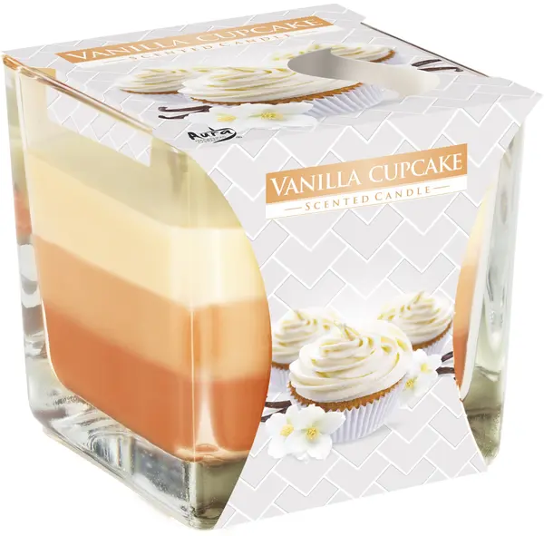 Lumânare parfumată Bispol Aura - Vanilla Cupcake, 170 g