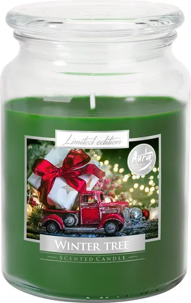 Lumânare parfumată Bispol Premium - Winter Tree, 500 g
