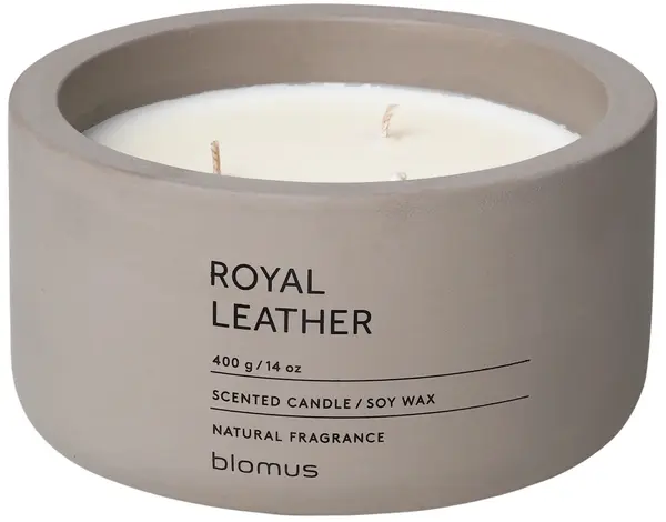 Lumânare parfumată Blomus Fraga - XL, Royal Leather, Satellite