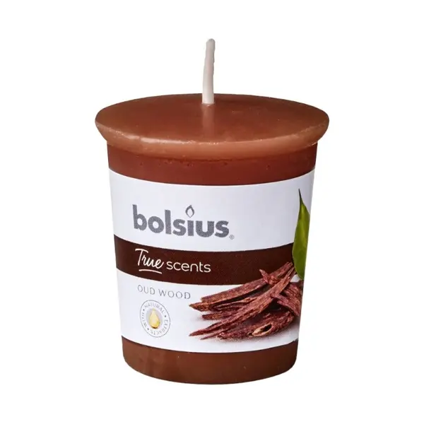 Lumanare Parfumata Con, Bolsius, Lemn de Oud
