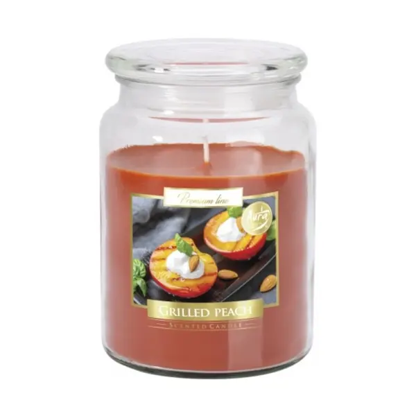 Lumanare Parfumata in Borcan cu Capac Grilled Peach, 100 Ore