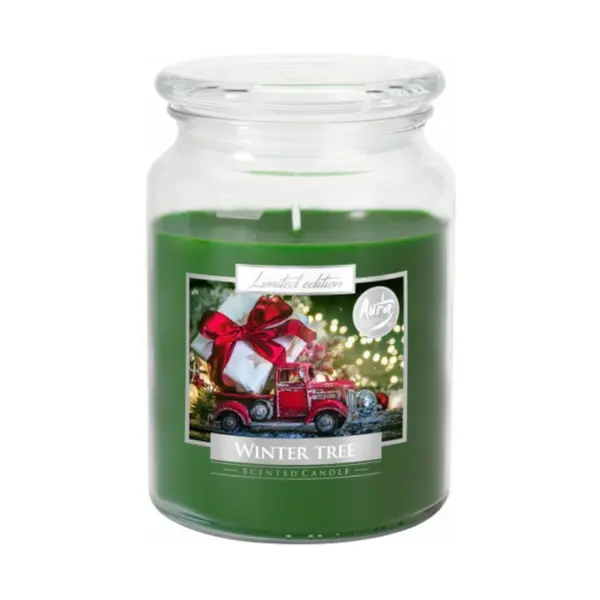 Lumanare Parfumata in Borcan cu Capac Winter Tree, 100 Ore