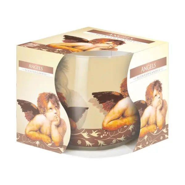 Lumanare Parfumata in Pahar Imprimat Angels, 22 Ore