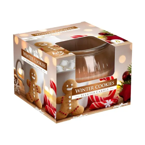 Lumanare Parfumata in Pahar Winter Cookies, 18 Ore