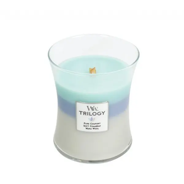 Lumanare parfumata - Medium Jar - Trilogy Woven Comforts | WoodWick