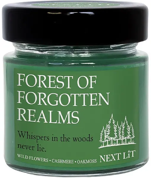 Lumânare parfumată Next Lit Burning Tropes - Forest of Forgotten Realms, 100 g