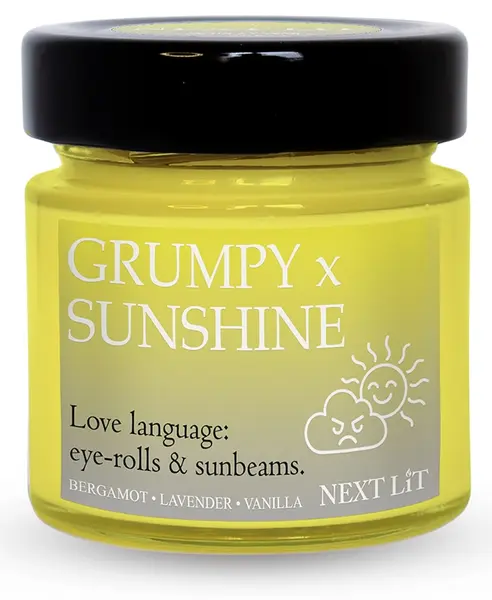 Lumânare parfumată Next Lit Burning Tropes - Grumpy x Sunshine, 100 g