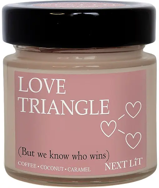 Lumânare parfumată Next Lit Burning Tropes - Love Triangle, 100 g