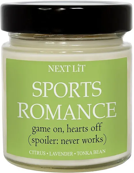 Lumânare parfumată Next Lit Genre Tales - Romance sportiv, 180 g
