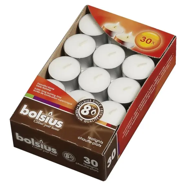 Lumanare Pastila, 8 Ore, 30 Bucati