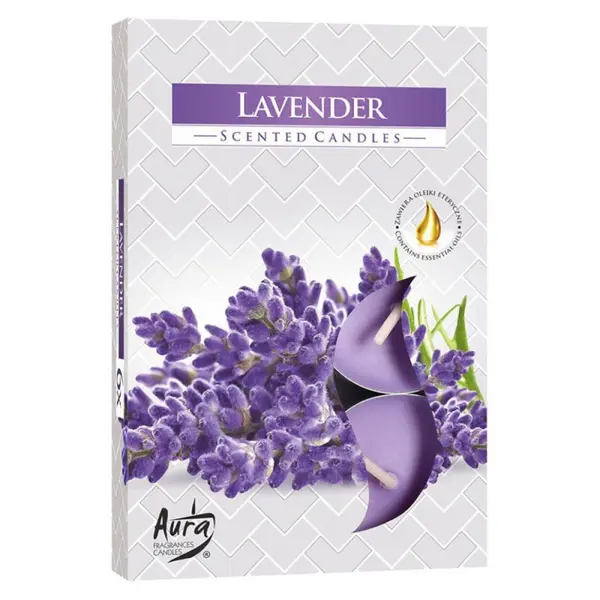 Lumanare Pastila, Lavanda, 6 Bucati