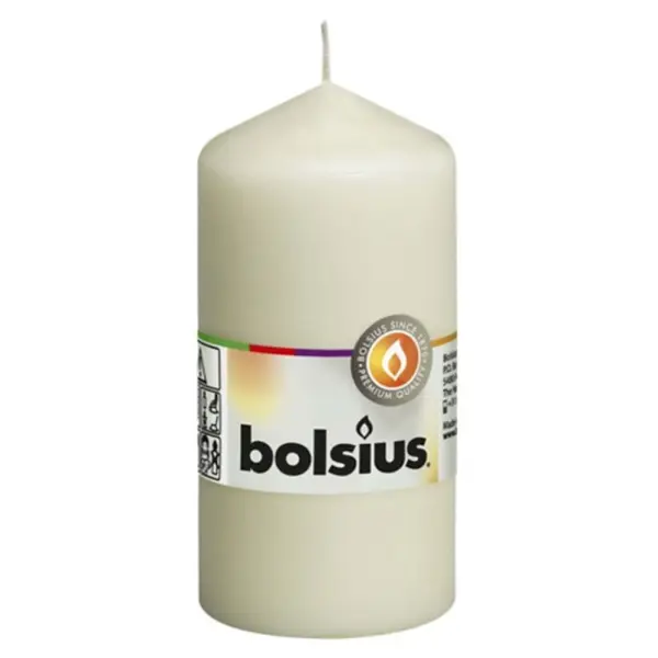 Lumanare Stalp 120 x 58 mm Bolsius, Crem