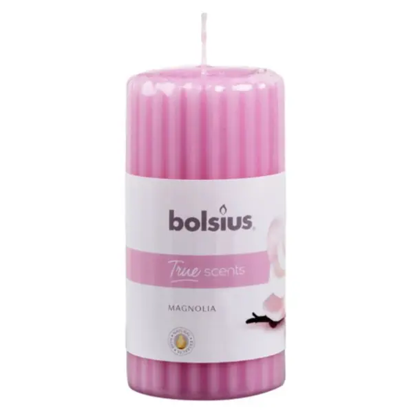 Lumanare Stalp 120 x 58 mm Bolsius, Magnolie