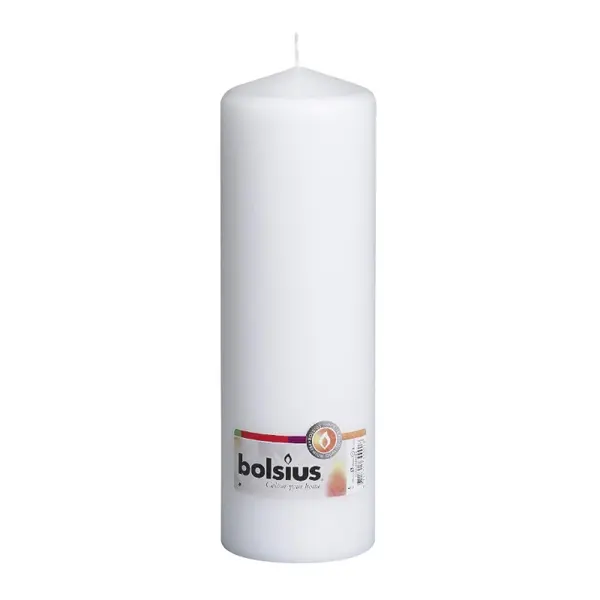 Lumanare Stalp Alba, 250 x 78 mm, Bolsius