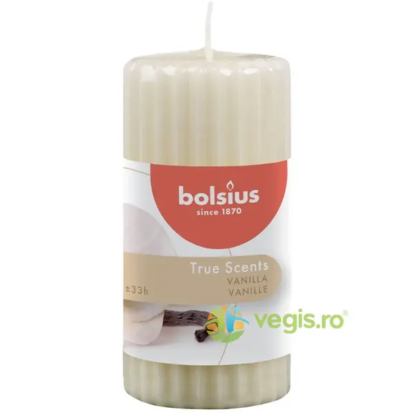Lumanare Tip Stalp cu Aroma de Vanilie