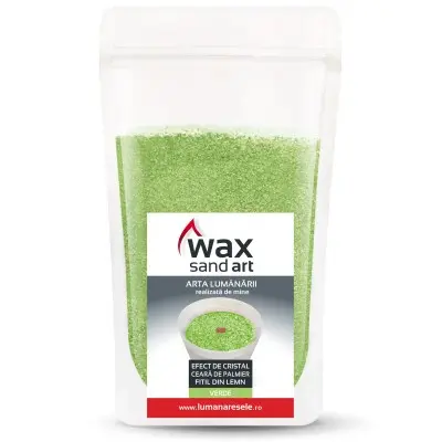 Lumanare - WaxSandArt Verde Parfum Ierburi medicinale - 250 g | Lumanaresele