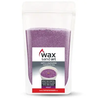 Lumanare - WaxSandArt Violet Parfum Orhidee - 250 g | Lumanaresele