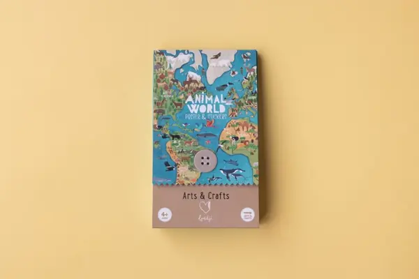 Lumea animalelor poster cu stickere, Londji