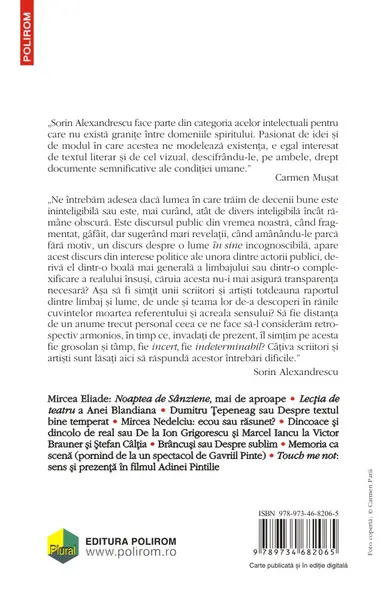 Lumea incerta a cotidianului | Sorin Alexandrescu