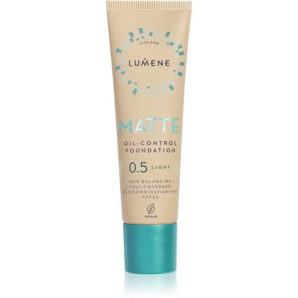 Lumene Matte Oil-Control machiaj cu efect matifiant SPF 20 culoare 0,5 Fair Nude / Light 30 ml