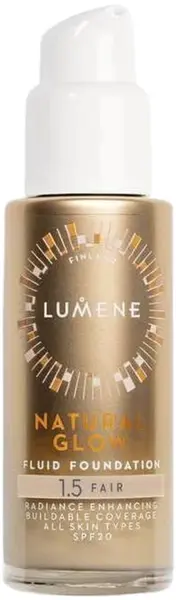 Lumene Natural Glow Fond de ten efect luminos, 1.5 Fair, SPF20, 30 ml
