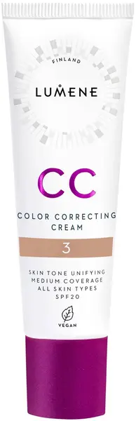 Lumene Vegan Cremă CC 7 în 1, 3, SPF20, 30 ml