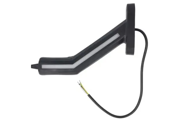Lumina clarificare stanga, portocaliu rosu alb, LED, suprafata, lungime cablu 400mm, cu brat lung, 12 24V (cu functie de semnalizator spate, IP6K9K)