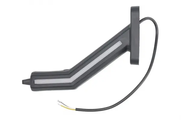 Lumina clarificare stanga, portocaliu rosu alb, LED, suprafata, lungime cablu 400mm, cu brat lung, 12 24V (cu functie de semnalizator spate, IP6K9K)