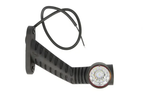 Lumina delimitare dreapta, portocaliu rosu alb, LED, inaltime 125mm; latime 38mm; adancime 175mm lungime cablu 500mm, pe bratul lung, 12 24V