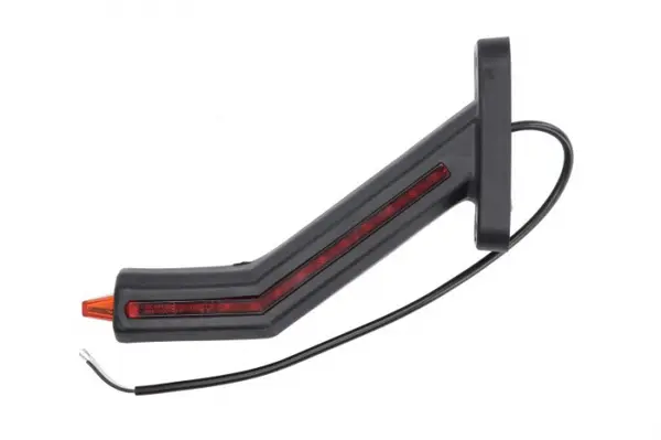 Lumina delimitare dreapta, portocaliu rosu alb, LED lungime cablu 400mm, pe bratul lung, 12 24V (IP6K9K)