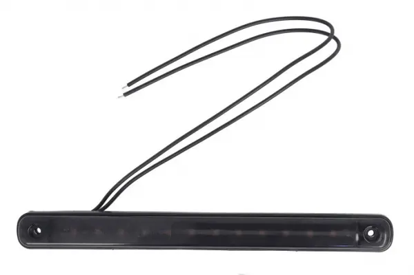 Lumina delimitare stanga dreapta, forma: dreptunghiular, portocaliu fumuriu, LED, inaltime 20,5mm; adancime 10,4mm lungime cablu 240mm, 12 24V (IP6K9K)