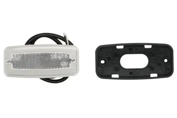 Lumina delimitare stanga dreapta, forma: oval, alb, LED, inaltime 52mm; latime 110,8mm; adancime 20,5mm lungime cablu 500mm, fara prindere, 12 24V (tip: neon, IP68)