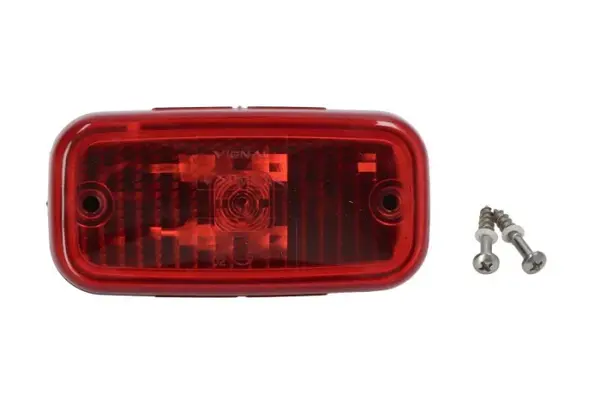 Lumina delimitare stanga dreapta, forma: oval, rosu, T4W, inaltime 55mm; latime 110mm; adancime 34mm fara prindere, 12 24V (conector: AMP 2PIN, IP56) potrivit IVECO potrivit IVECO DAILY IV, DAILY V 05