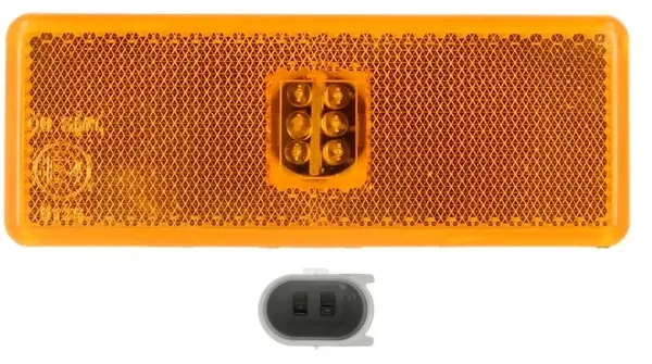 Lumina delimitare stanga dreapta, portocaliu, LED, inaltime 45mm; latime 120mm 24V potrivit MERCEDES ACTROS, ACTROS MP2 MP3, ACTROS MP4 MP5 04.96-