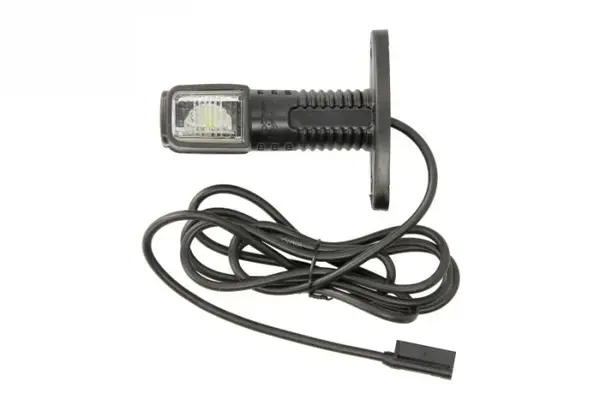 Lumina delimitare stanga; SUPERPOINT IV, portocaliu rosu alb, LED lungime cablu 2000mm, pe bratul mediu-lung, 12 24V (conector: CLICK-IN, SUPERPOINT IV)