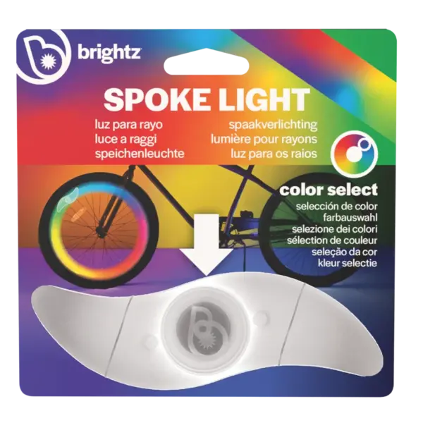 Lumina LED colorata clip-on RBG pentru spite, SpokeBrightz