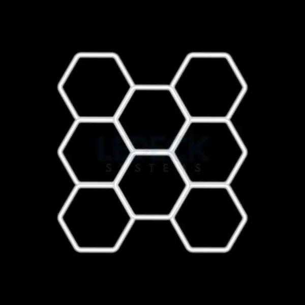 Lumina LED Hexagonala - 8 Module 236x246CM - Garaj, Dormitor, Camera Gaming, Spatii Private