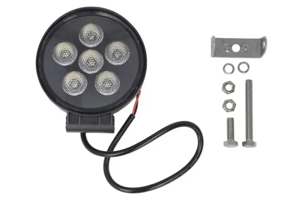 Lumina lucru (LED, 12 24 30V, 15W, 1200lm, numar diode: 6x3W, inaltime: 127mm, adancime: 50mm, diametru: 115mm, lungime cablu: 0,45m, lumina dispersata)