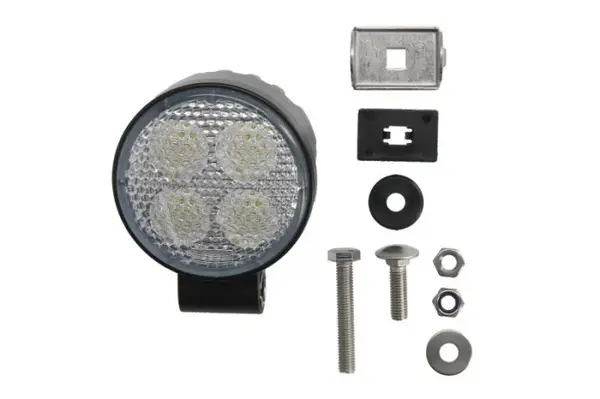 Lumina lucru (LED, 12 24V, 18W, 1500lm, numar elemente LED: 4, adancime: 72mm, diametru: 87mm, Priza cu 2 pini; unghi de distributie a luminii 58 grade)