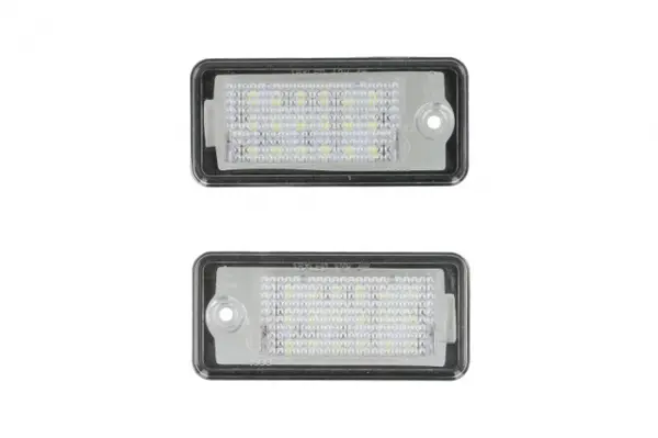 Lumina numar inmatriculare, culoare lumina: alb; set, 12V, cu aprobare circulatie potrivit AUDI A3, A4 B6, A4 B7, A6 ALLROAD C6, A6 ALLROAD C7, A6 C6, A8 D3, A8 D4, Q7 11.00-09.18